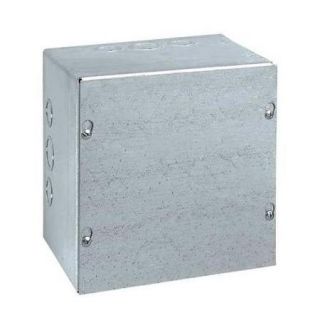 Wiegmann Junction Box Enclosure, Steel, Gray, SC040404G