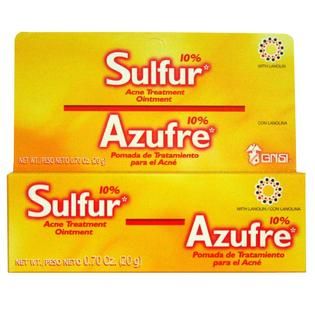 Grisi Acne Treatment Ointment Sulfur 10% with Lanolin 0.7 oz (20 g