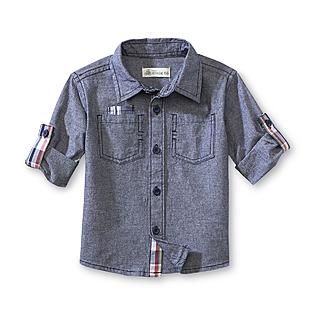 Route 66 Baby   Infant & Toddler Boys Chambray Shirt   Elbow Patch