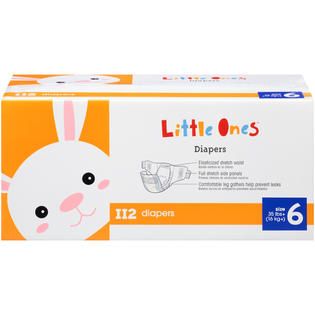 Little Ones Diapers, Size 6 (35+ lb), Club Pack, 112 Ct.   Baby   Baby