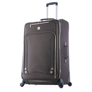 Olympia Skyhawk 26 inch Brown Expandable Spinner Upright Suitcase