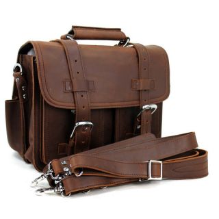 Vagabond Traveler Medium CEO Leather Briefcase and Backpack