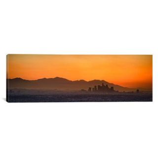 iCanvas Panoramic San Gabriel Mountains Los Angeles, California Photographic Print on Canvas