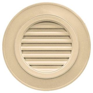 Builders Edge 28 in. Round Gable Vent in Dark Almond (without Keystones) 120032828012