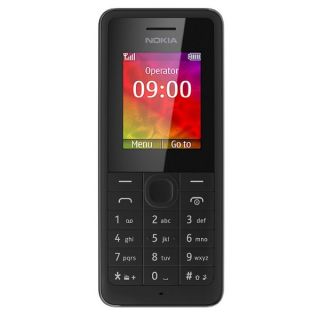 Nokia 106 Unlocked Black GSM Dual Band Phone with FM Radio