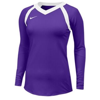 Nike Team Agility Jersey   Womens   Volleyball   Clothing   Team Court Purple/White/White