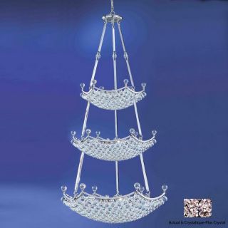 Classic Lighting 57 Light Solitaire Chrome Crystal Chandelier