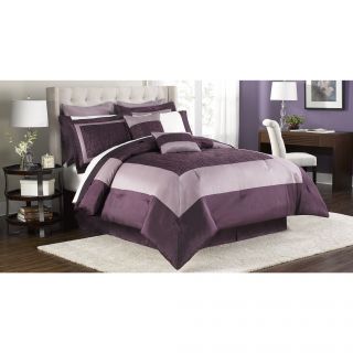 Audrey 12 Piece Embroidered Comforter Set w/ Cotton Sheets  