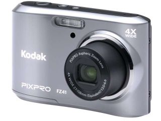 Kodak FZ41 SL Silver 16.15 Megapixels 4X Optical Zoom Wide Angle Friendly Zoom Digital Camera
