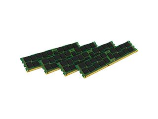 Kingston 64GB (4 x 16GB) 240 Pin DDR3 SDRAM ECC Registered DDR3 1600 (PC3 12800) Server Memory Model KVR16LR11D4K4/64I
