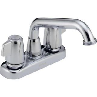 Delta Classic 4 in. 2 Handle Low Arc Specialty Faucet in Chrome with Extended Spout 2121LF