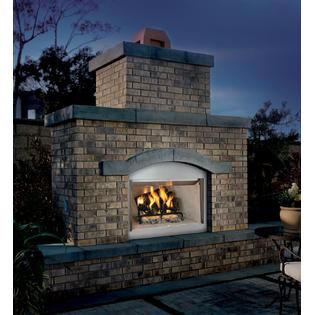 Comfort Flame  36 Stainless Steel Outdoor Wood Burning Fireplace