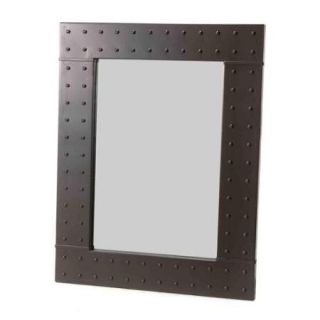 Merrimack Rivet Wall Mirror (Small, Gunmetal)