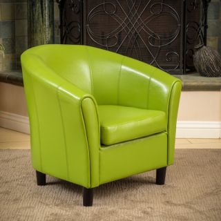Christopher Knight Home Sherri Lime Green Bonded Leather Chair