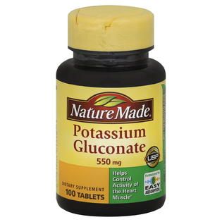 Nature Made  Potassium Gluconate, 550 mg, Tablets, 100 tablets