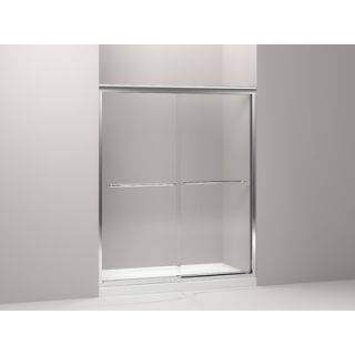 Fluence Sliding Shower Door, 75 H x 56 5/8   59 5/8 W, with 3/8