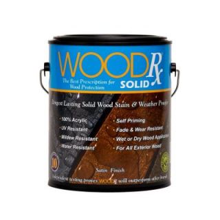 WoodRx 1 gal. Pewter Solid Wood Stain and Sealer 600551