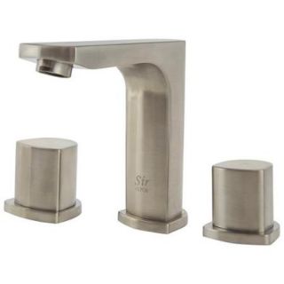Sir Faucet 728 Widespread Double Knob Bathroom Faucet Brushed Nickel