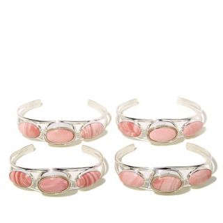 Jay King Reversible Micro Opal and Pink Opal Cuff Bracelet   7873748
