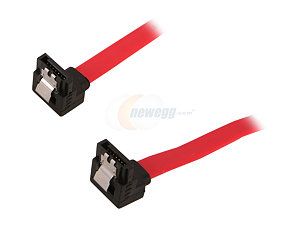 Rosewill RCAB 11048   24" Flat Red SATA III Cable with Locking Latch   Supports 6 Gbps, 3 Gbps, and 1.5 Gbps Transfer Rates