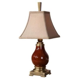 Global Direct 23 in. Daviel Red Porcelain Accent Lamp DISCONTINUED 29469 2
