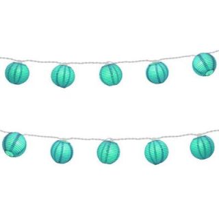 Paper Lantern String Lights in Turquoise 76501