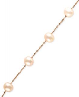 EFFY Pink Cultured Freshwater Pearl Station Necklace (5 1/2 6mm) in