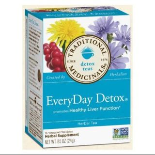 Traditional Blend Tea's Everyday Detox Traditional Medicinals 16 Bag