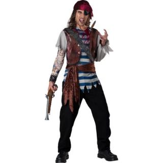 Mens Dead Man Pirate Costume Size XL