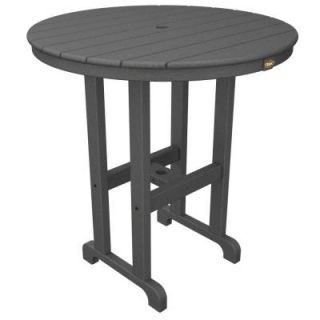 Trex Outdoor Furniture Monterey Bay 36 in. Stepping Stone Round Patio Counter Table TXRRT236SS