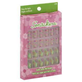 Lip Smacker Press On Nails, Pre Glued 136, 24 nails   Beauty   Nails