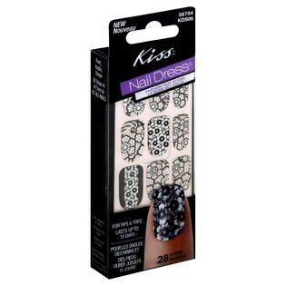 Kiss Nail Dress Fashion Strips, Bustier KDS06, 28 strips   Beauty