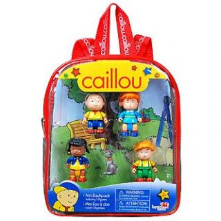 Caillou ID02588 Mini Figurine Backpacks, Red   Toys & Games   Action