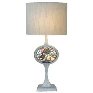 Meyda Tiffany Cameo Dragonfly Lighted Base 31.5 H Table Lamp with