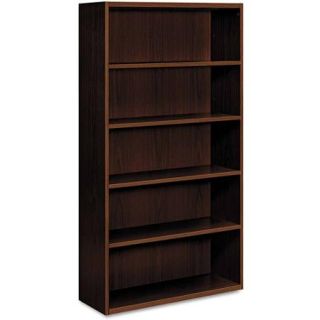 HON Arrive Wood Veneer 5 Shelf Bookcase