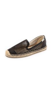 Soludos Perforated Leather Smoking Slippers