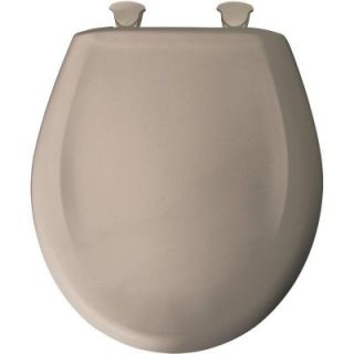 BEMIS Slow Close STA TITE Round Closed Front Toilet Seat in Fawn Beige 200SLOWT 068