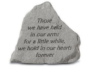 Kay Berry  Inc. 74420 Those We Have Held In Our Arms   Memorial   5.5 Inches x 3.75 Inches