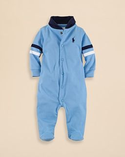 Ralph Lauren Childrenswear Infant Boys' Shawl Collar Coverall   Sizes 3 9 Months