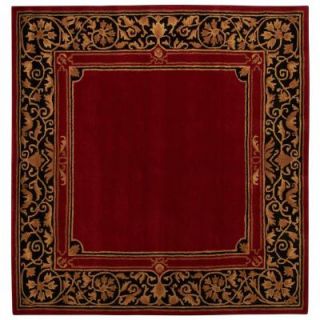 Home Decorators Collection Churchill Red 7 ft. 9 in. Square Area Rug 3841125110