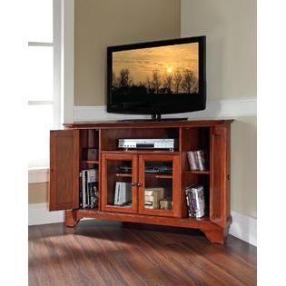Crosley Furniture  LaFayette 48in Corner TV Stand in Classic Cherry