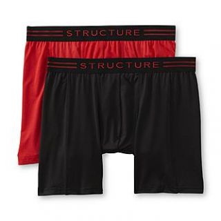 Structure Mens 2 Pack Performance Sport Boxer Briefs   Clothing
