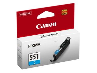Canon 6509B001 (CLI 551 C) Ink cartridge cyan, 332 pages, 7ml
