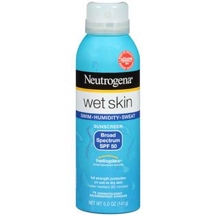 Neutrogena Sunscreen Spray SPF 50 Posted 5/21/2013 Wet Skin Sunblock 5