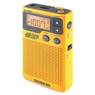 Sangean AM/FM Digital Weather Alert Pocket Radio   TVs & Electronics