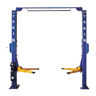 Torin Big Red Symmetrical Two-Post Lift — 10,000-Lb. Capacity, 69in. Max. Rise, Model# T10000-2OH-A