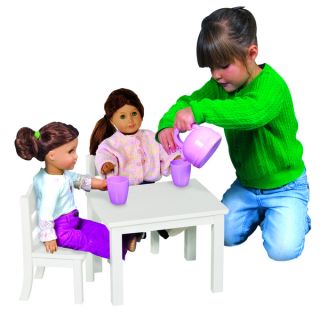 Guidecraft White Doll Table and Chair Set   16269848  