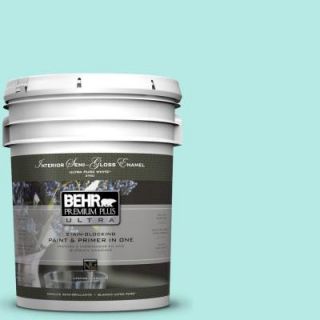 BEHR Premium Plus Ultra 5 gal. #P450 2 Tahitian Breeze Semi Gloss Enamel Interior Paint 375005