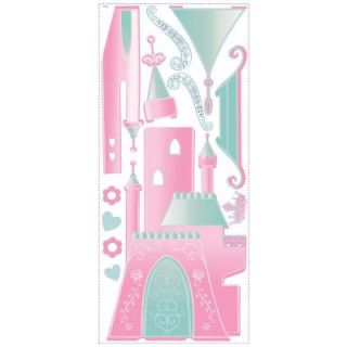 RoomMates Disney Princess Castle Peel and Stick Giant Wall Decor with Personalization RMK1785GM