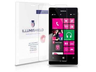 Nokia Lumia 520 Screen Protector [3 Pack], iLLumiShield   Japanese Ultra Clear HD Film with Anti Bubble and Anti Fingerprint   High Quality Invisible Shield   Lifetime Warranty